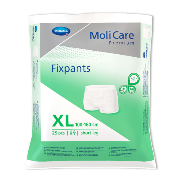 MoliCare Premium Fixpants X Large Unisex Short Leg Pkt of 25