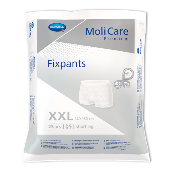MoliCare Premium Fixpants XX Large Unisex Short Leg Pkt of 25